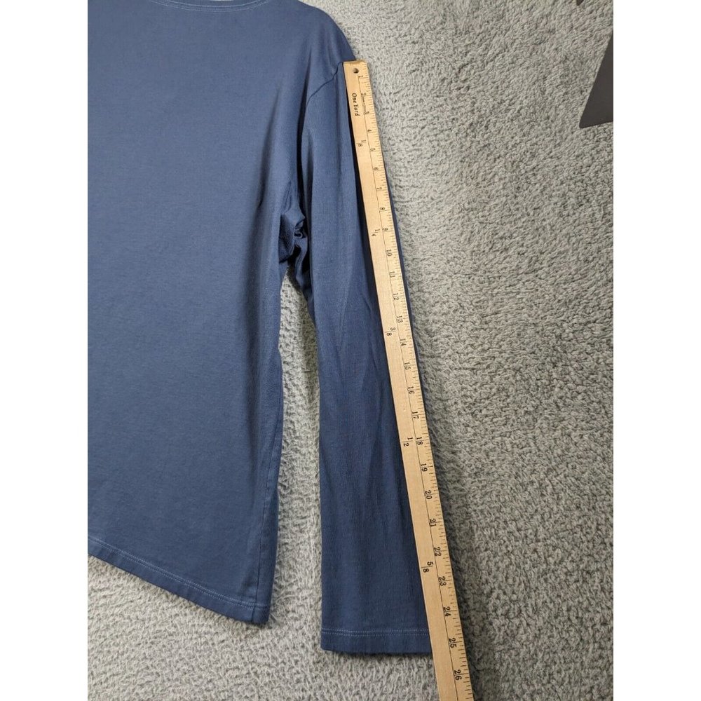 Life is Good Shirt XXL Crusher Long Sleeve T V Neck Fox Wildlife is Good Blue - Picture 8 of 13